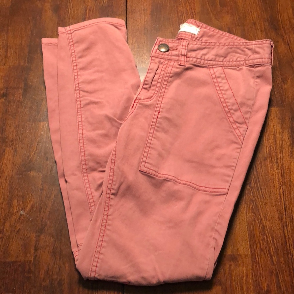 Free People Pink Skinny Pants Size 27